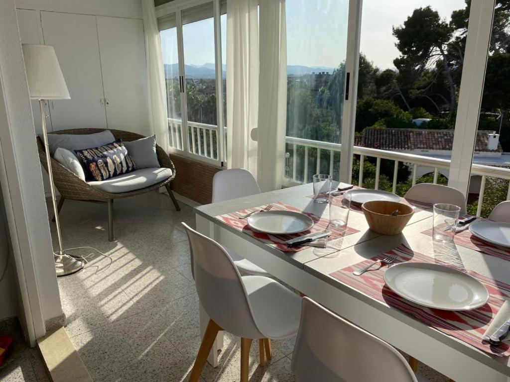 Apartamento RosarioyEmma - Primera línea de playa con vista mar Jávea Exterior foto