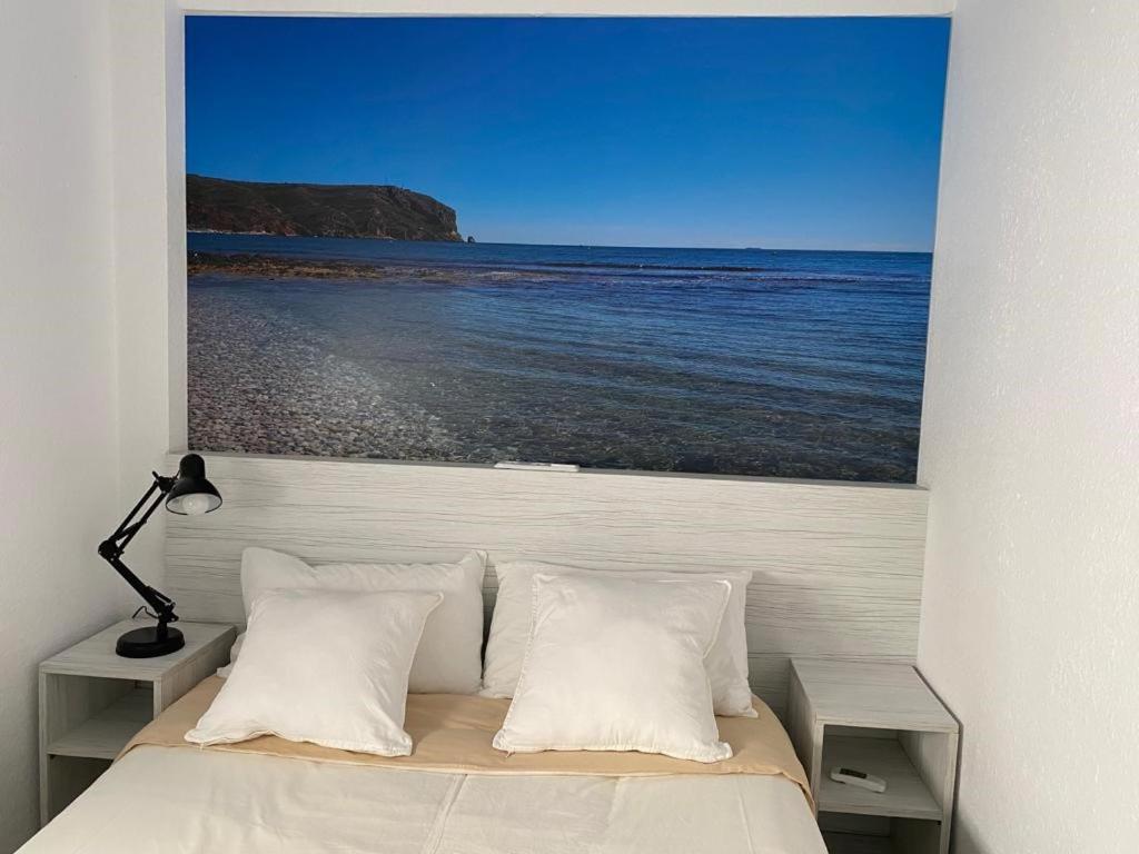 Apartamento RosarioyEmma - Primera línea de playa con vista mar Jávea Exterior foto